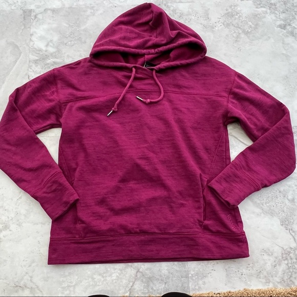 Reebok Tops - Reebok Hoodie Pink Drawstring Sweatshirt